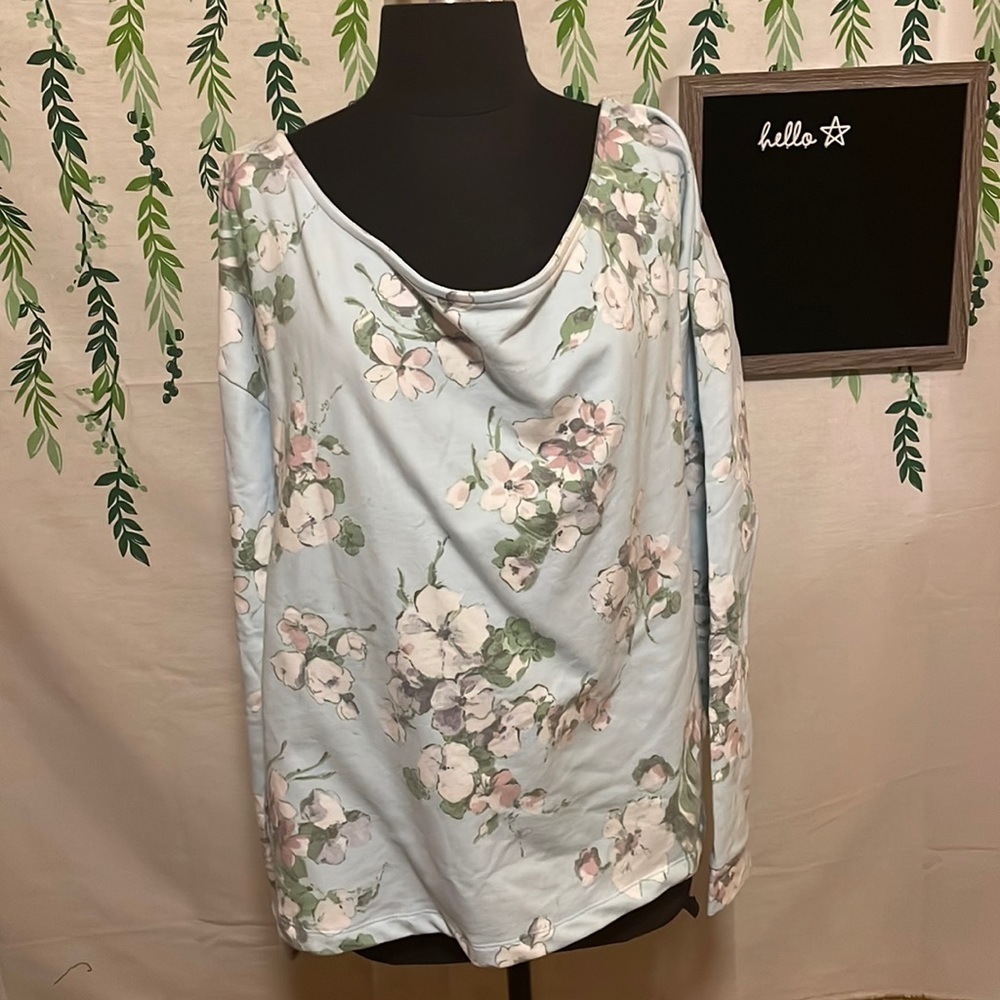 NWT ASOS Size 16 Floral Cropped Sweatshirt A5